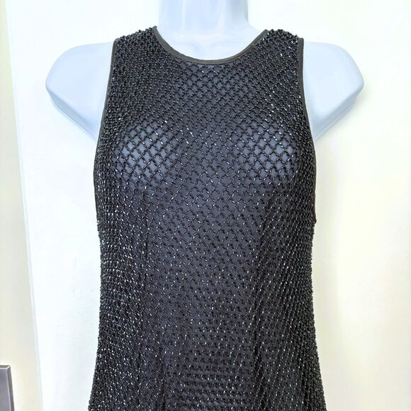 Vintage Emanuel Ungaro Chainmail Grey evening top Size 46/12 - Picture 6 of 7